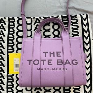 Marc Jacob’s Leather Tote Bag, Small, Regal Orchid (purple)